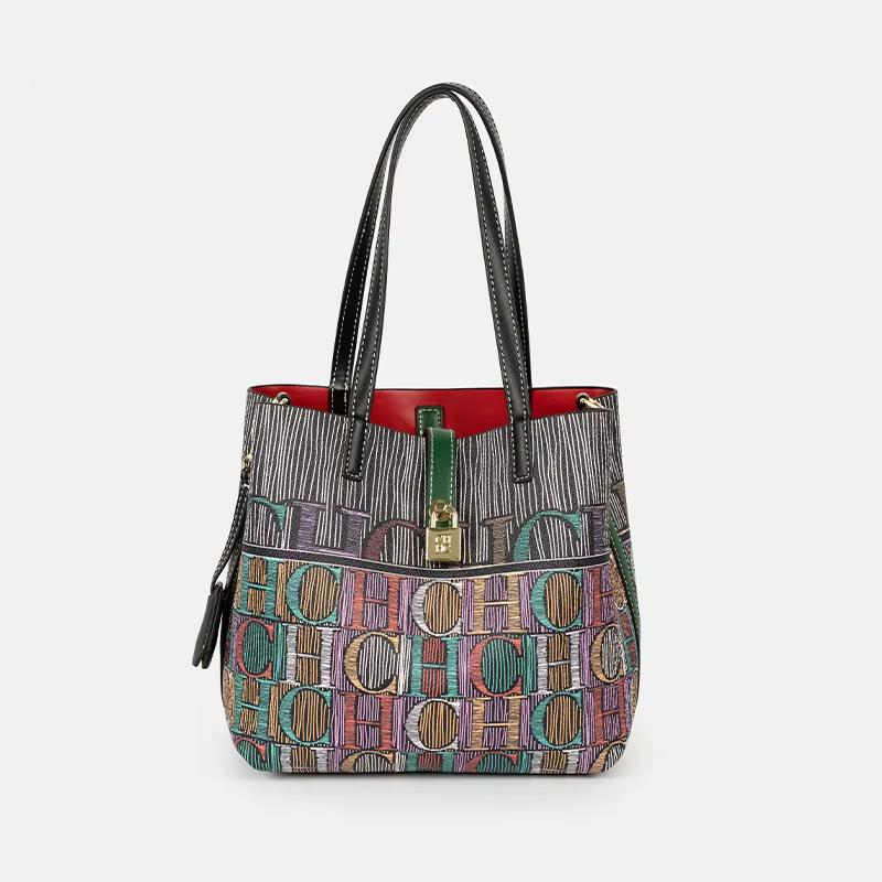 Travel Accessories Tech - Borsa a secchiello CH Art stampata