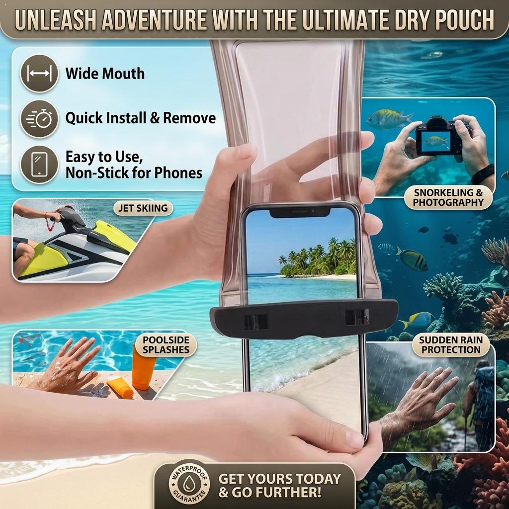 Travel Accessories Iphone - Custodia Impermeabile Trasparente per Telefono, Borsa