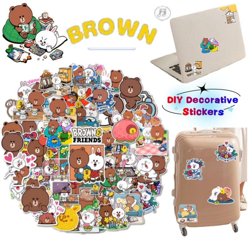 Sticker Luggage Decorative - LINE FRIENDS, adesivi decorativi in stile