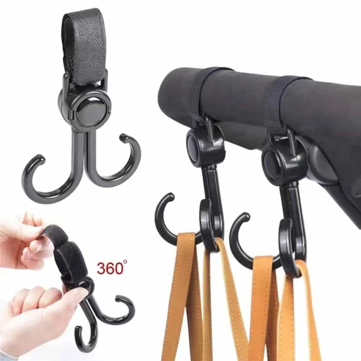 Doppi ganci girevoli Passeggin - Travel Accessories With Baby recensione e prezzo