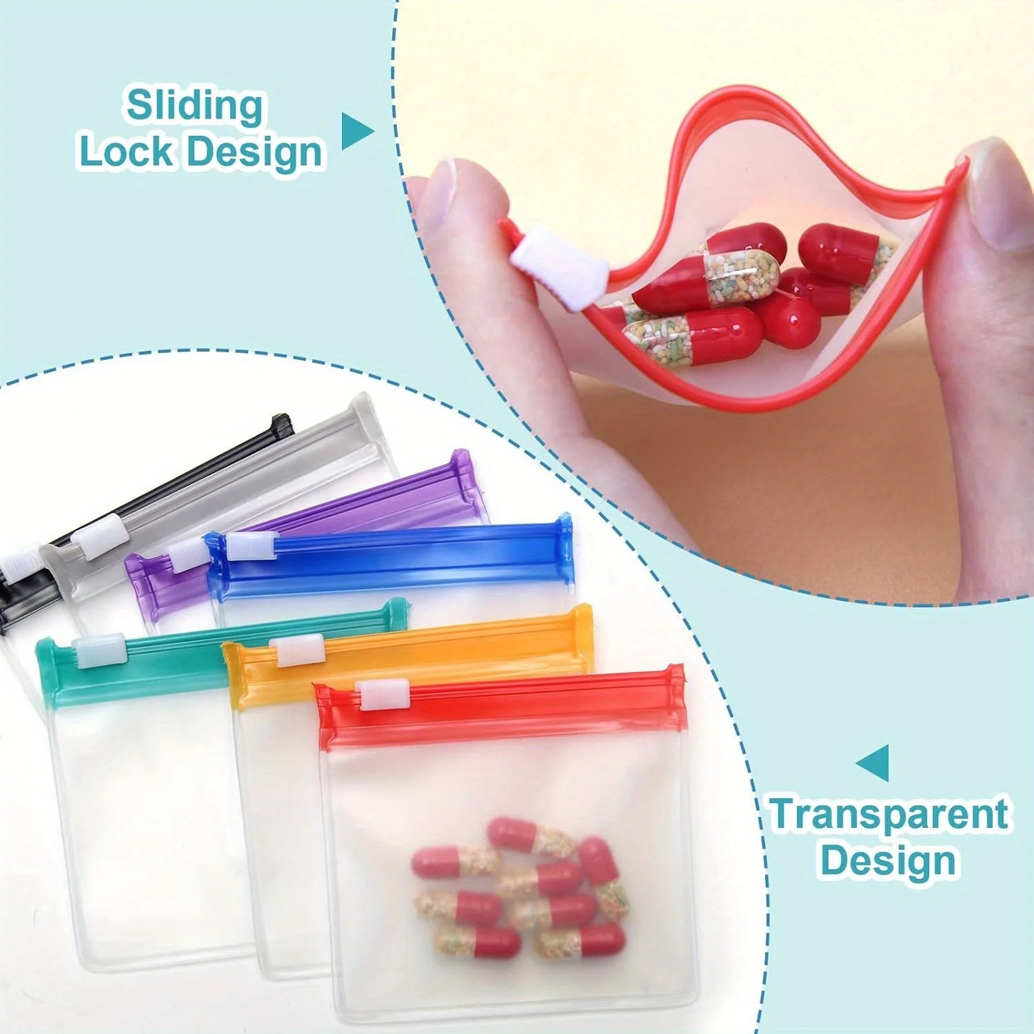 Mini Borse Colorate per Pillol - Reusable Zip Bag recensione e prezzo