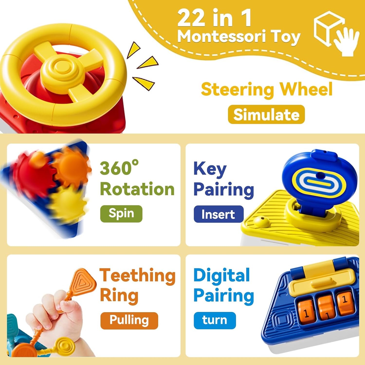 Cubo di Attività per Bambini,  - Travel Accessories With Baby recensione e prezzo